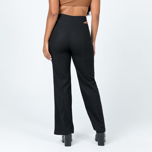 Princess Polly Alexia Wide Leg Pants Black NWOT - Picture 10 of 14